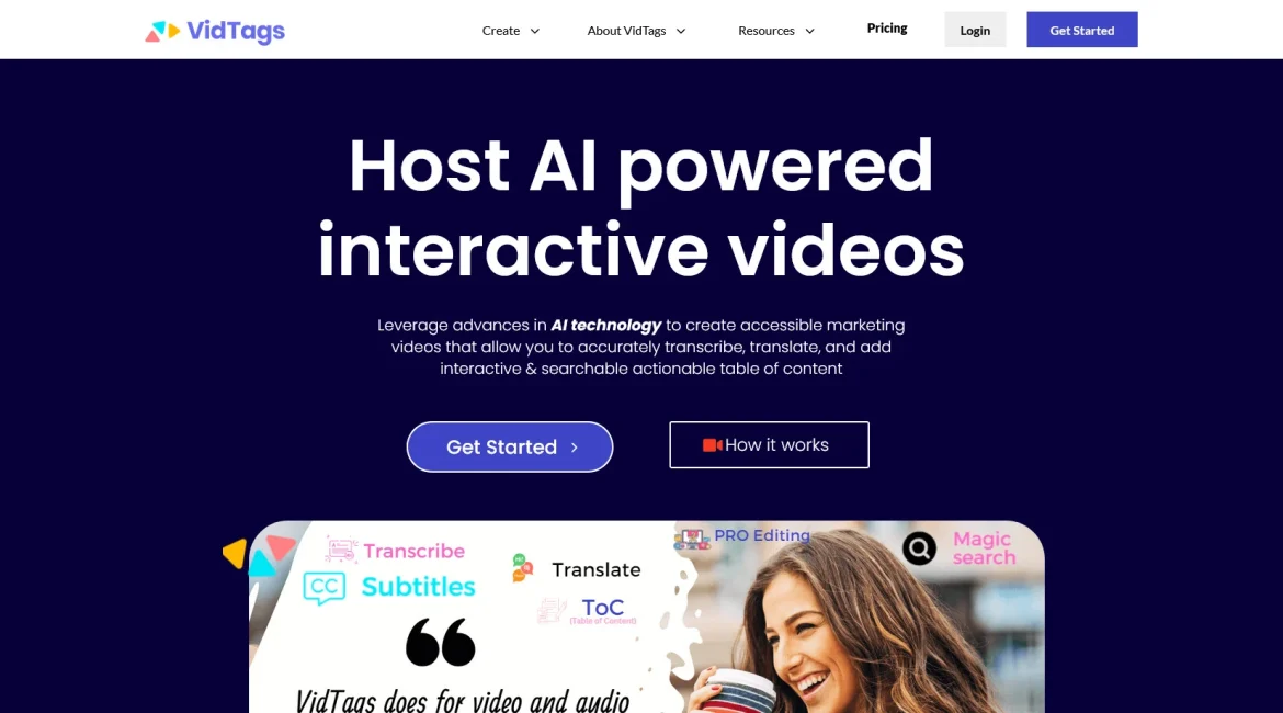 AI工具与服务推荐 - VidTags - AI视频音频托管平台 - 特色图片