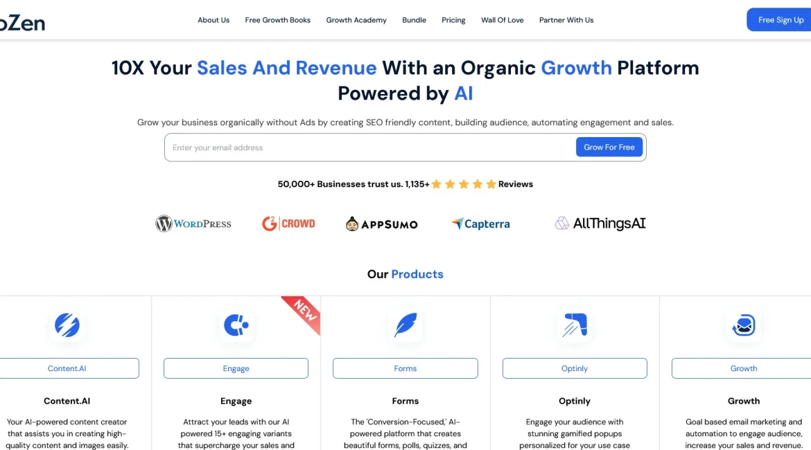 AI工具与服务推荐 - GoZen.io - AI营销平台 - 特色图片