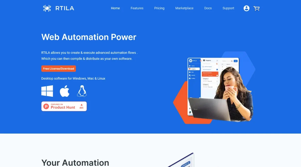 AI工具与服务推荐 - RTILA - 网络自动化工具 - 特色图片