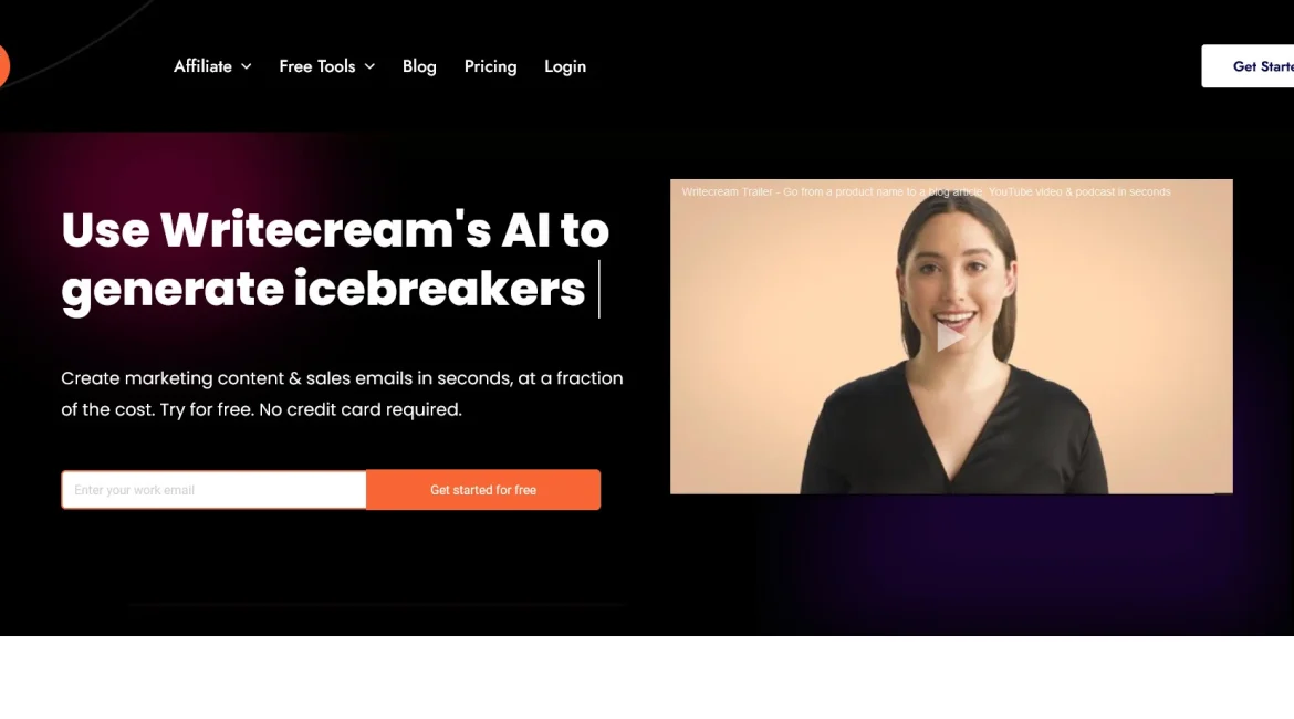 AI工具与服务推荐 - Writecream - AI内容生成平台 - 特色图片