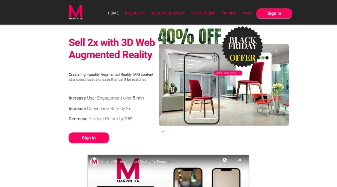 AI工具与服务推荐 - Marvin XR - 3D网络增强现实软件 - 特色图片
