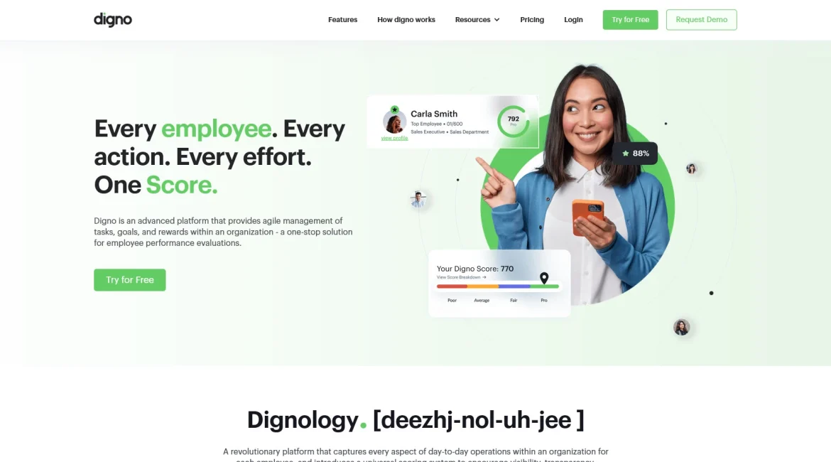 AI工具与服务推荐 - Digno - 员工绩效评估管理平台 - 特色图片