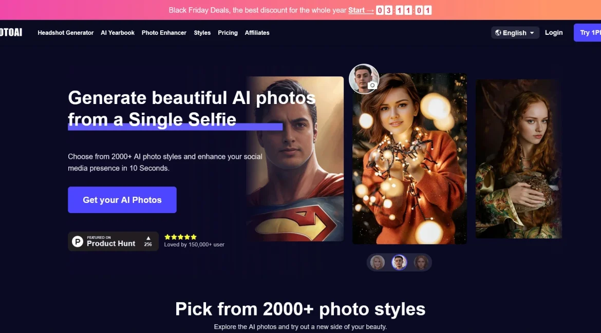 AI工具与服务推荐 - 1PhotoAI - AI照片生成工具 - 特色图片