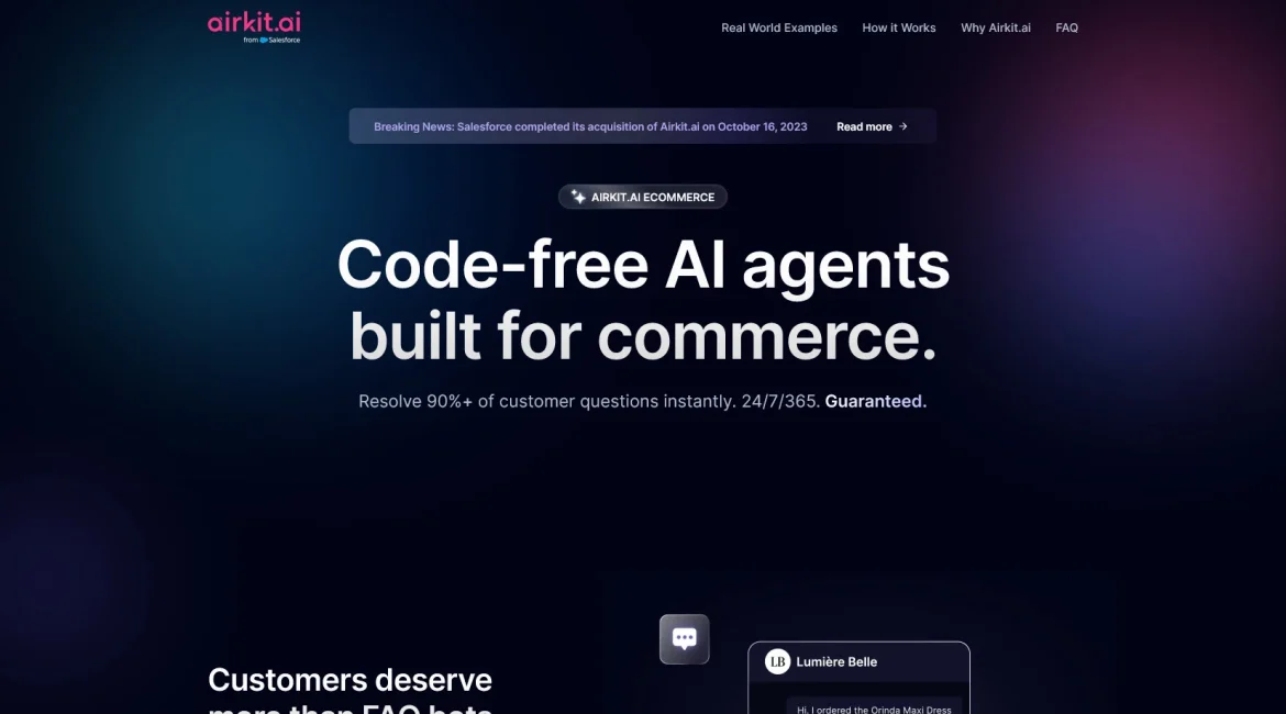 AI工具与服务推荐 - Airkit.ai - AI代理解决方案提供商 - 特色图片