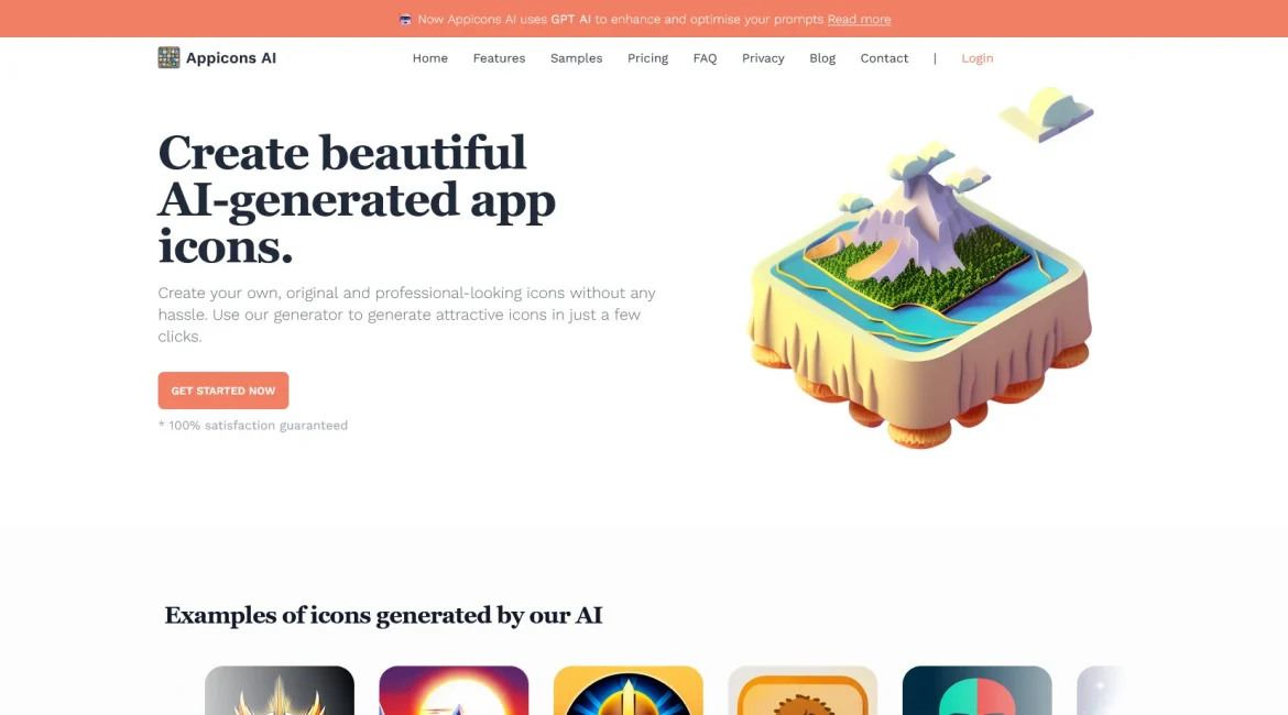 AI工具与服务推荐 - Appicons.ai - AI图标生成器 - 特色图片