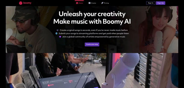 AI工具与服务推荐 - Boomy - 在线音乐创作平台 - 特色图片
