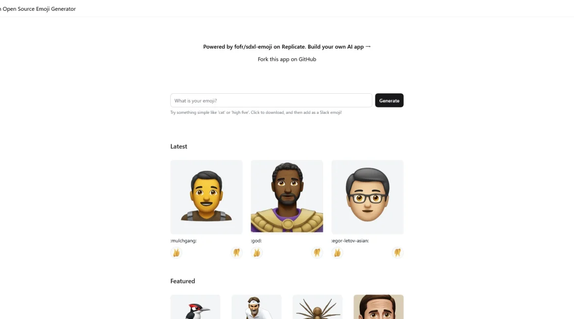 AI工具与服务推荐 - AI Emojis - AI表情符号生成器 - 特色图片