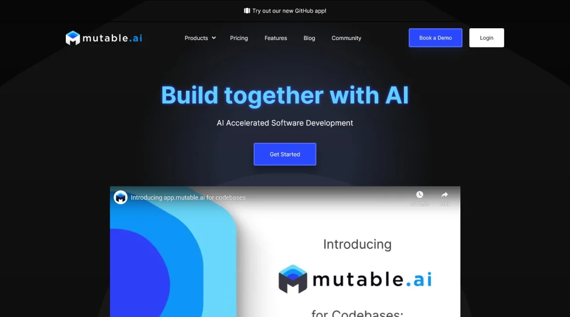 AI工具与服务推荐 - Mutable.ai - AI驱动的代码文档和知识管理平台 - 特色图片