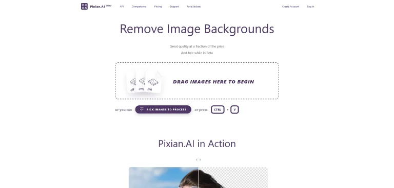 AI工具与服务推荐 - Pixian.AI - 在线图像背景去除工具 - 特色图片