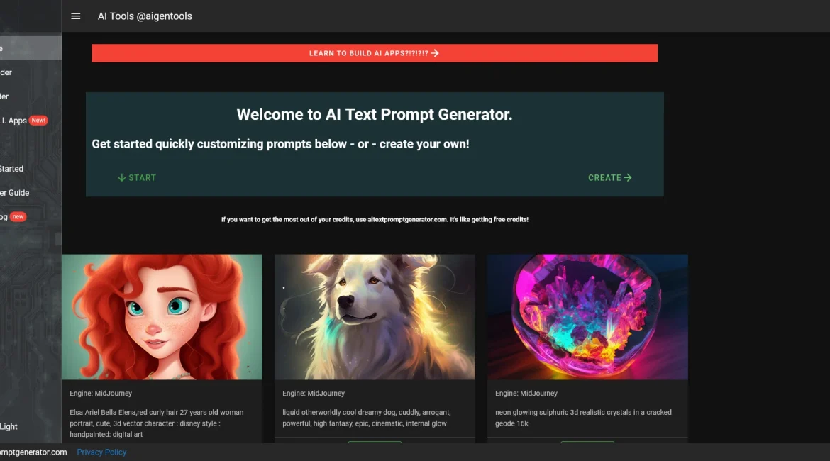 AI工具与服务推荐 - Aitextpromptgenerator - AI图像创作提示词生成器 - 特色图片