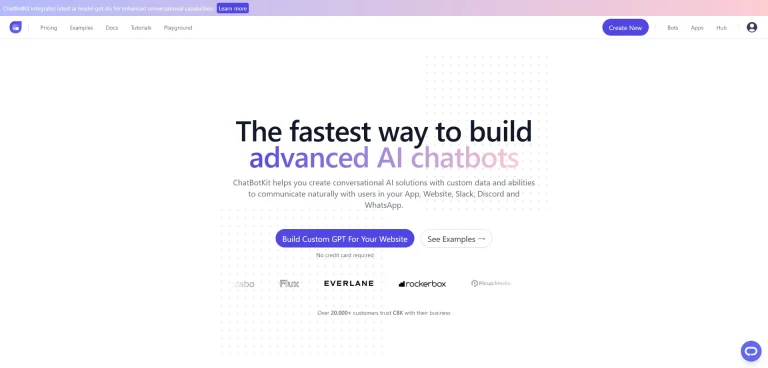 AI工具与服务推荐 - ChatBotKit - 聊天机器人开发平台 - 特色图片