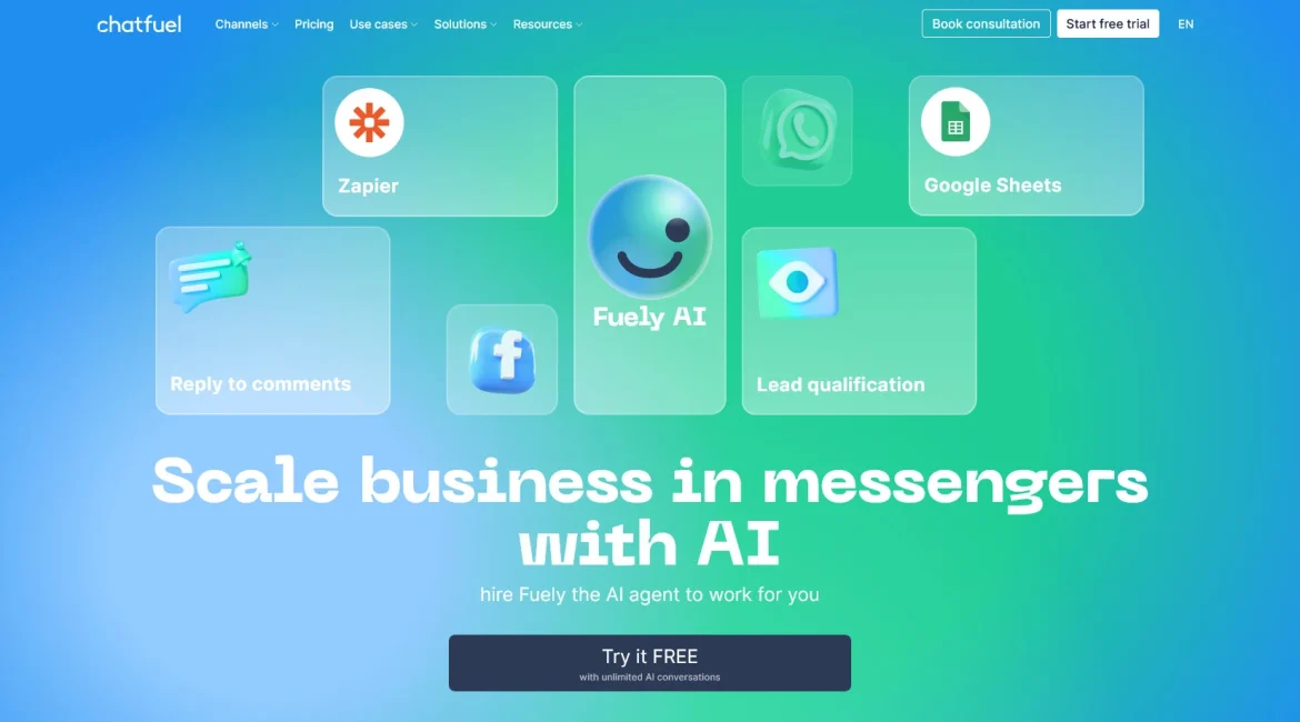 AI工具与服务推荐 - Chatfuel - 电商营销与销售平台 - 特色图片