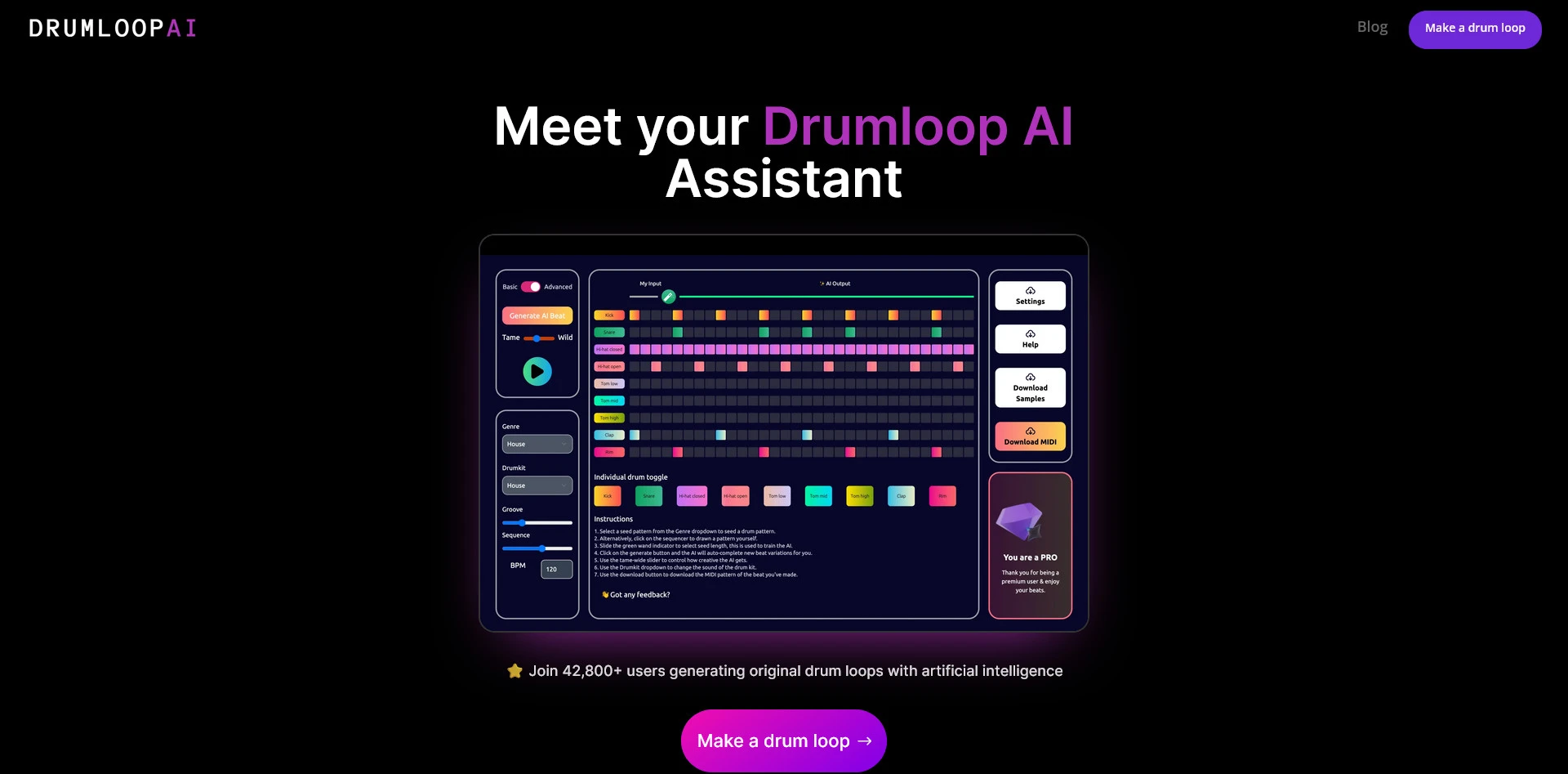 AI工具与服务推荐 - Drumloop AI - AI音乐制作工具 - 特色图片
