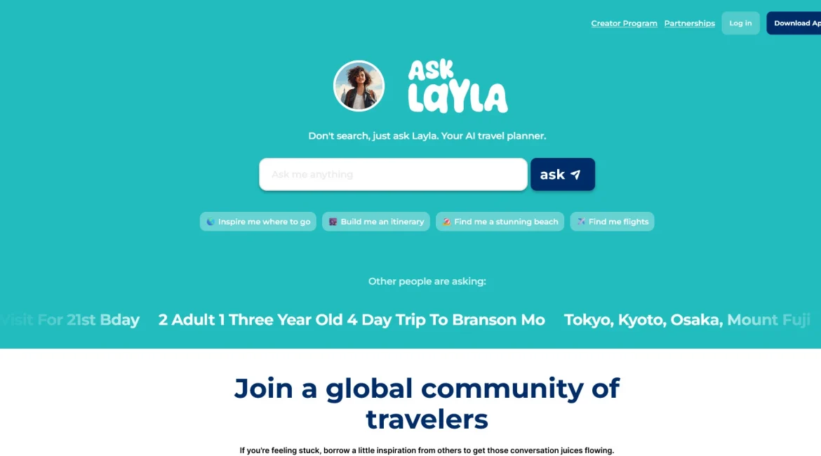 AI工具与服务推荐 - Layla - AI旅行规划平台 - 特色图片