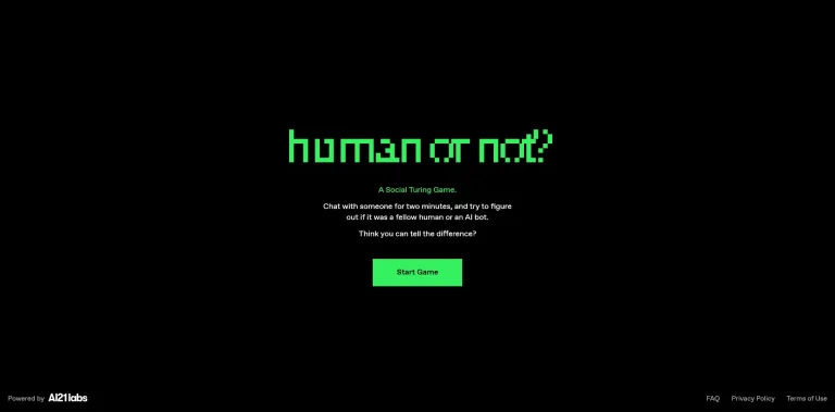 AI工具与服务推荐 - “Human or Not?” - AI社交游戏 - 特色图片
