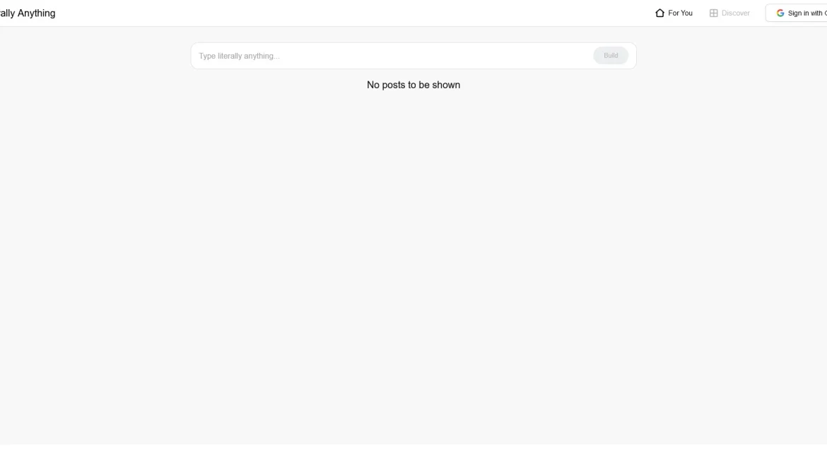 AI工具与服务推荐 - Literally Anything - AI应用构建工具 - 特色图片