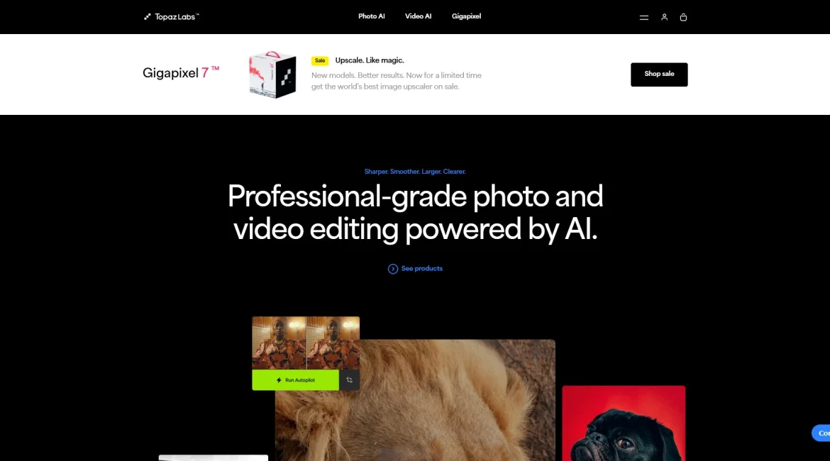 AI工具与服务推荐 - Topaz Labs - AI图像视频编辑软件公司 - 特色图片