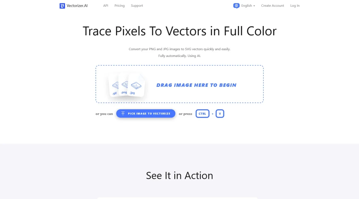 AI工具与服务推荐 - Vectorizer.AI - AI图像矢量化工具 - 特色图片