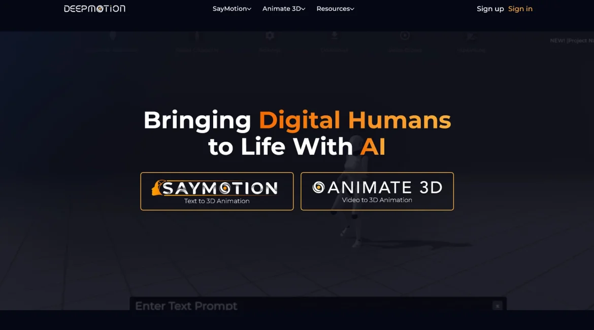AI工具与服务推荐 - DeepMotion - AI动作捕捉平台 - 特色图片