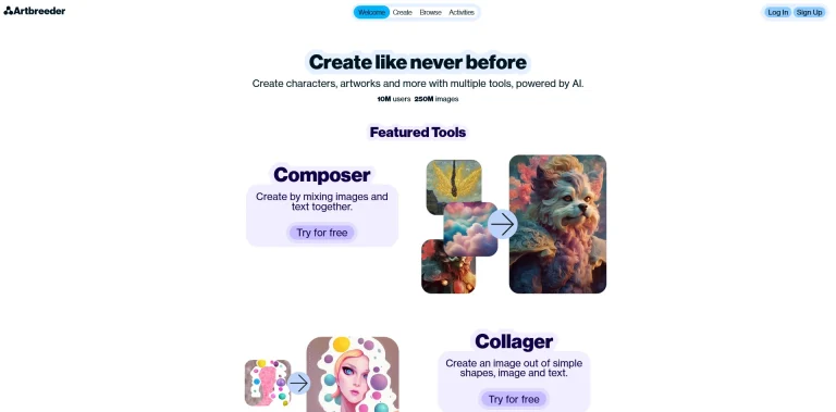 AI工具与服务推荐 - Artbreeder - AI艺术创作平台 - 特色图片
