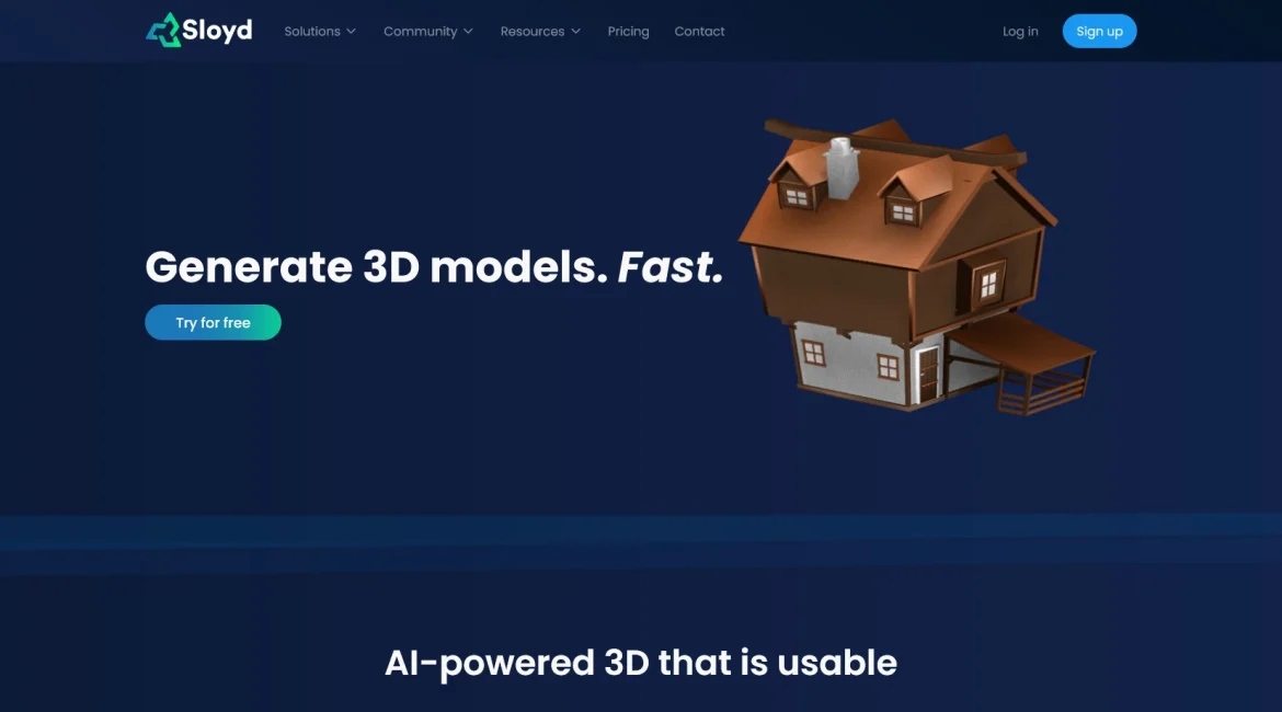 AI工具与服务推荐 - Sloyd - AI 3D模型生成工具 - 特色图片