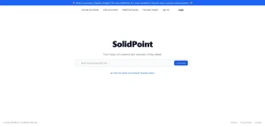 AI工具与服务推荐 - SolidPoint - YouTube视频摘要工具 - 特色图片