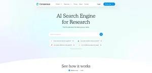 AI工具与服务推荐 - Consensus - AI学术搜索引擎 - 特色图片