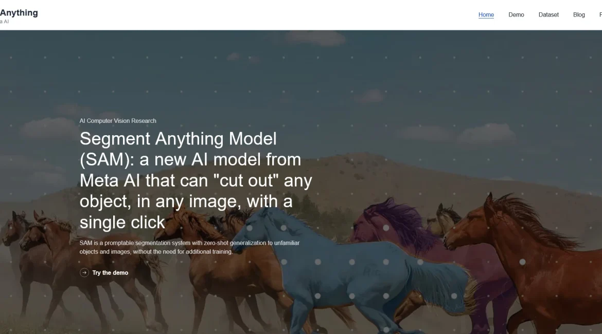 AI工具与服务推荐 - Segment Anything Model (SAM) - 图像分割模型 - 特色图片
