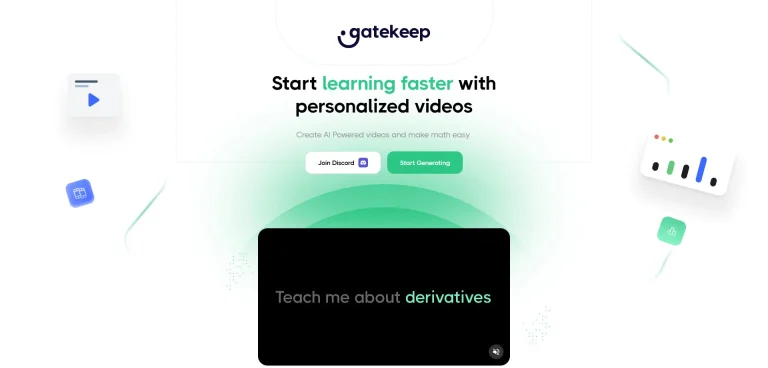 AI工具与服务推荐 - Gatekeep - AI教育解说视频工具 - 特色图片
