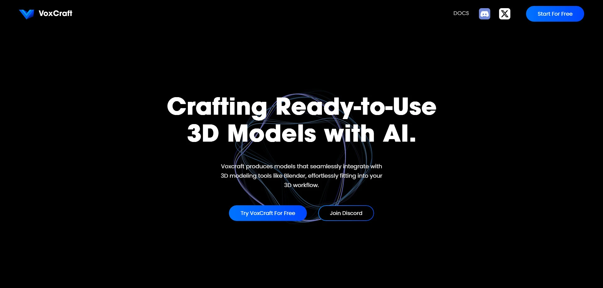 AI工具与服务推荐 - VoxCraft - AI 3D内容生成平台 - 特色图片