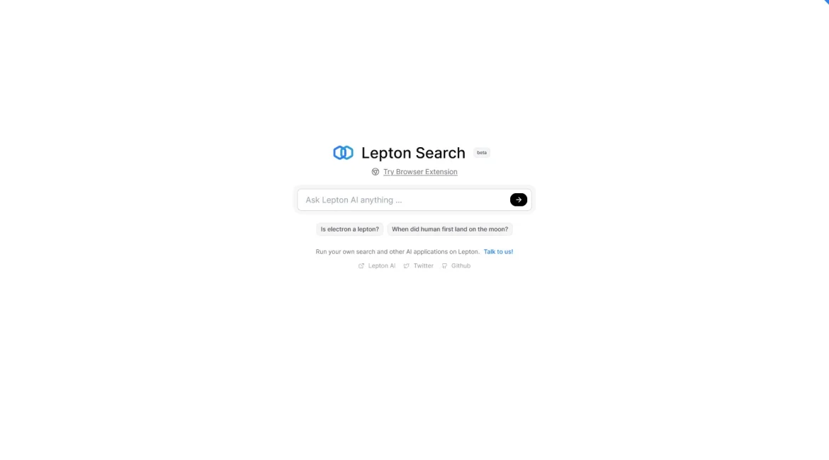 AI工具与服务推荐 - Lepton Search - 对话式搜索引擎构建工具 - 特色图片