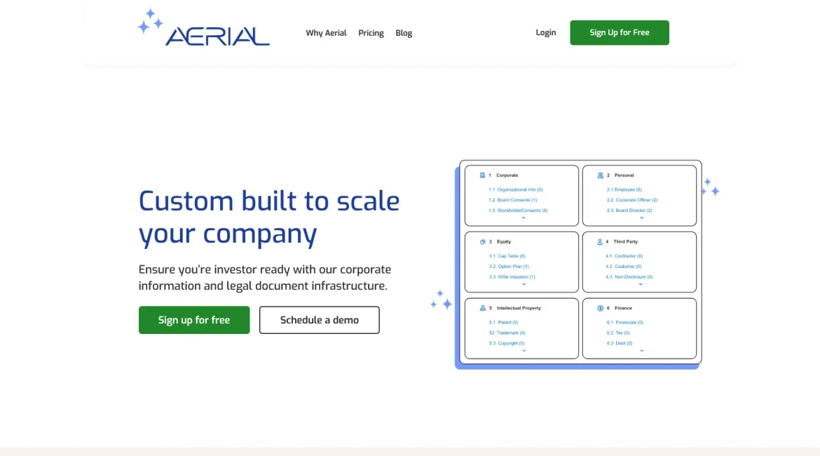 AI工具与服务推荐 - Aerial - 初创企业数据管理系统 - 特色图片