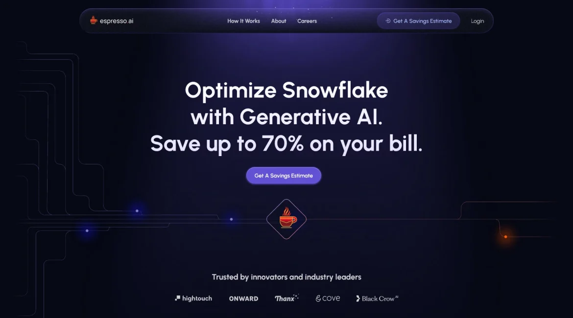 AI工具与服务推荐 - Espresso AI - Snowflake优化工具 - 特色图片