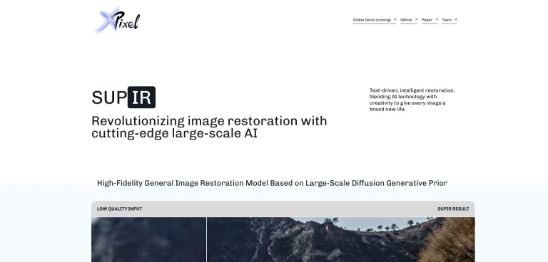AI工具与服务推荐 - SUPIR - AI图像修复大模型 - 特色图片