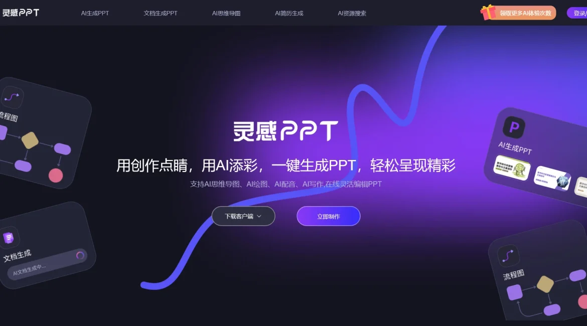 AI工具与服务推荐 - AI灵感PPT - 智能PPT生成工具 - 特色图片