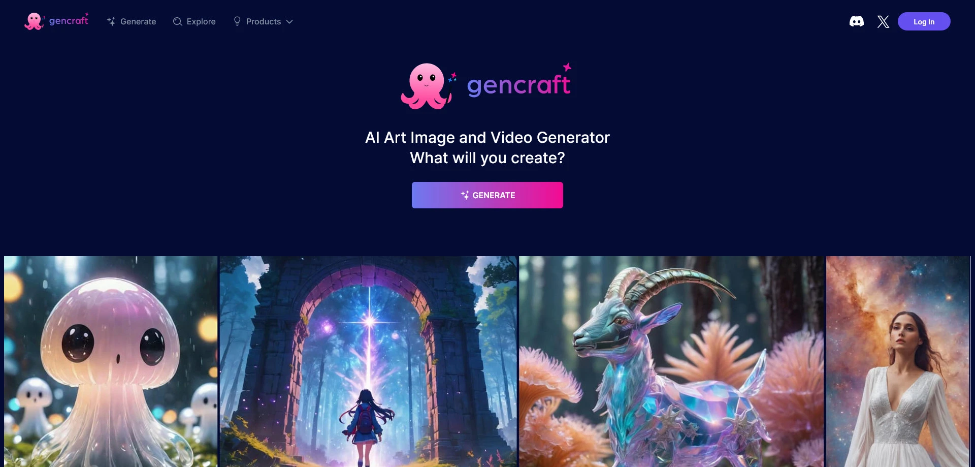 AI工具与服务推荐 - Gencraft - AI艺术生成与编辑平台 - 特色图片