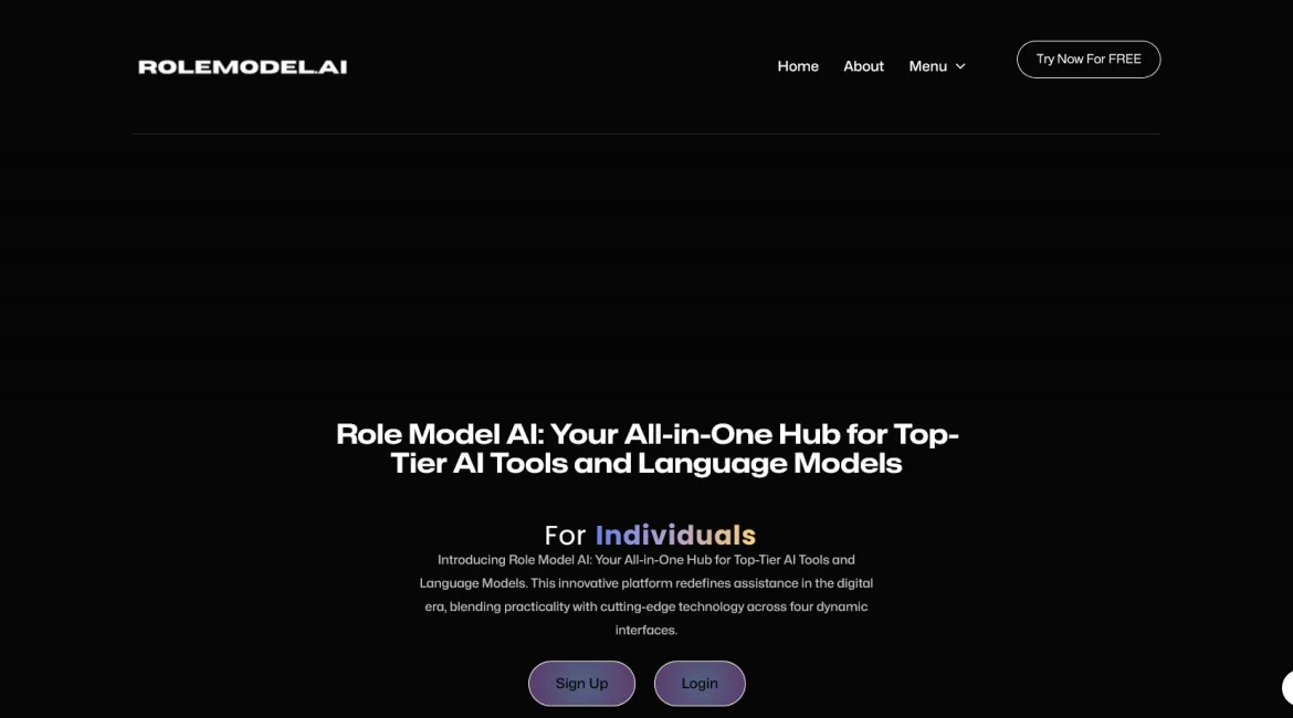 AI工具与服务推荐 - Role Model AI - AI多元化交互平台 - 特色图片