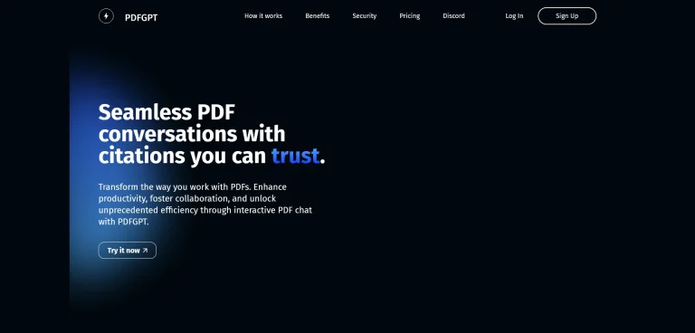PDFGPT.IO - 与PDF交谈，释放知识新体验！